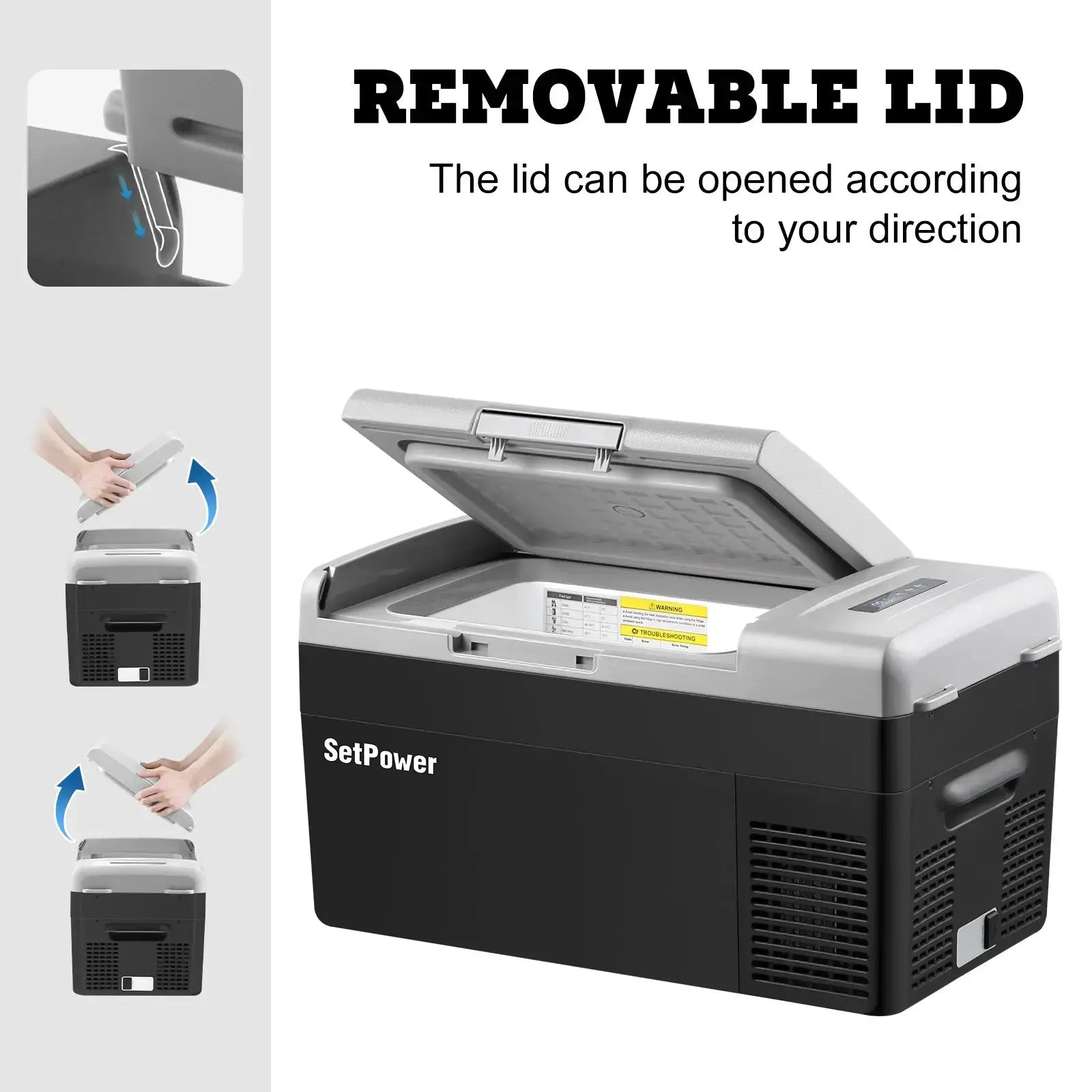 Smartele Compressor Setpower 21QT 12V Car Refrigerator Electric Cooler With Free Gifts