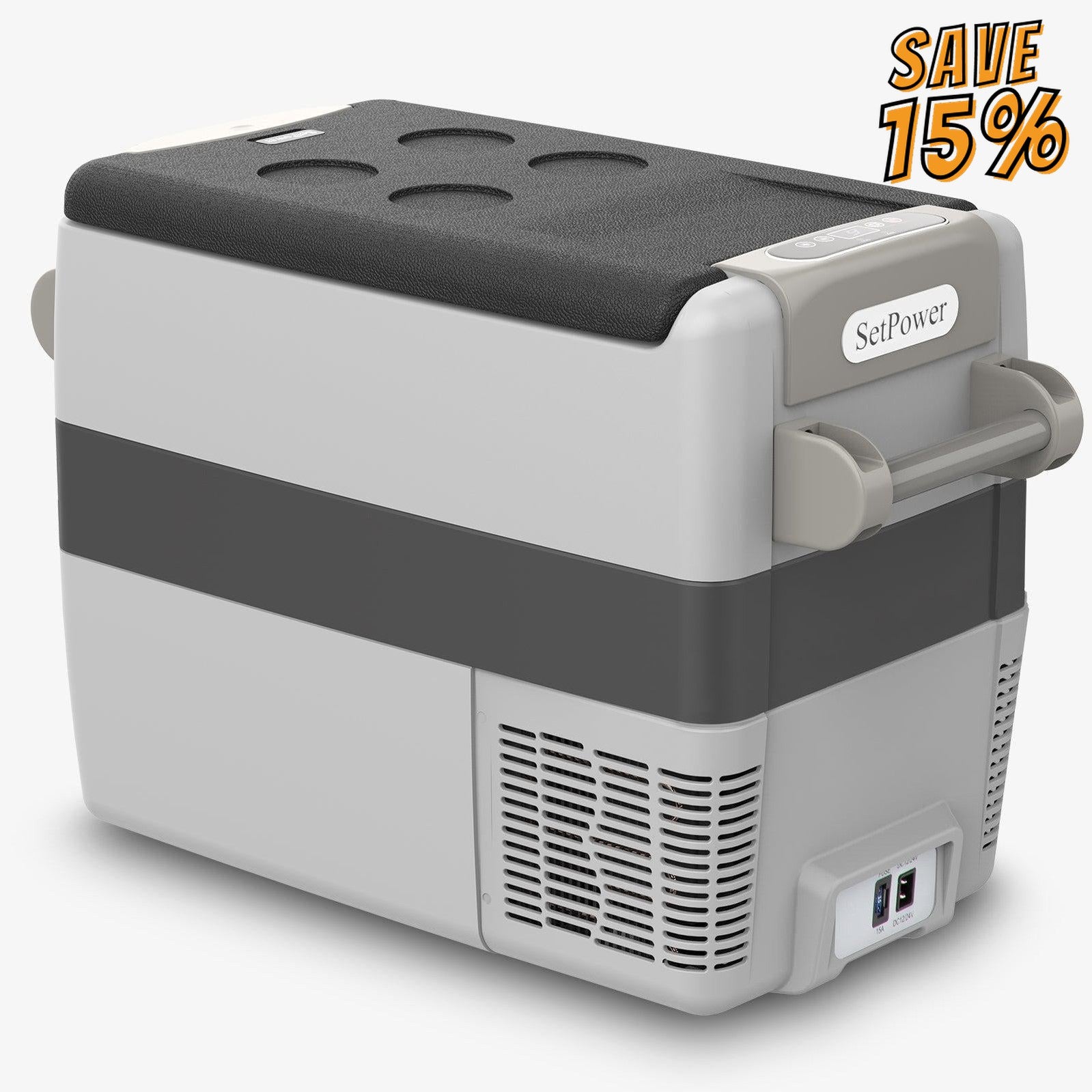 Setpower 53Qt AJ50 12 Volt Portable Car Refrigerator Electric Cooler