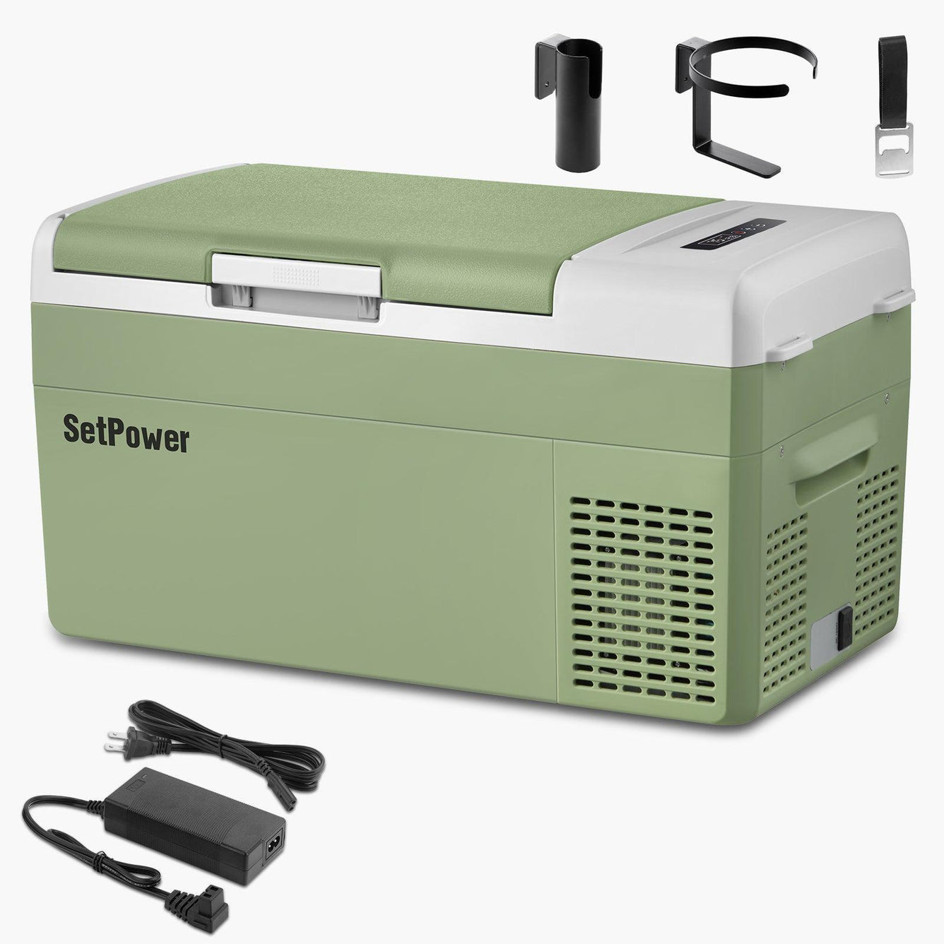 Setpower 21QT 20L FC20 12V Mini Freezer Fridge with Free Accessories