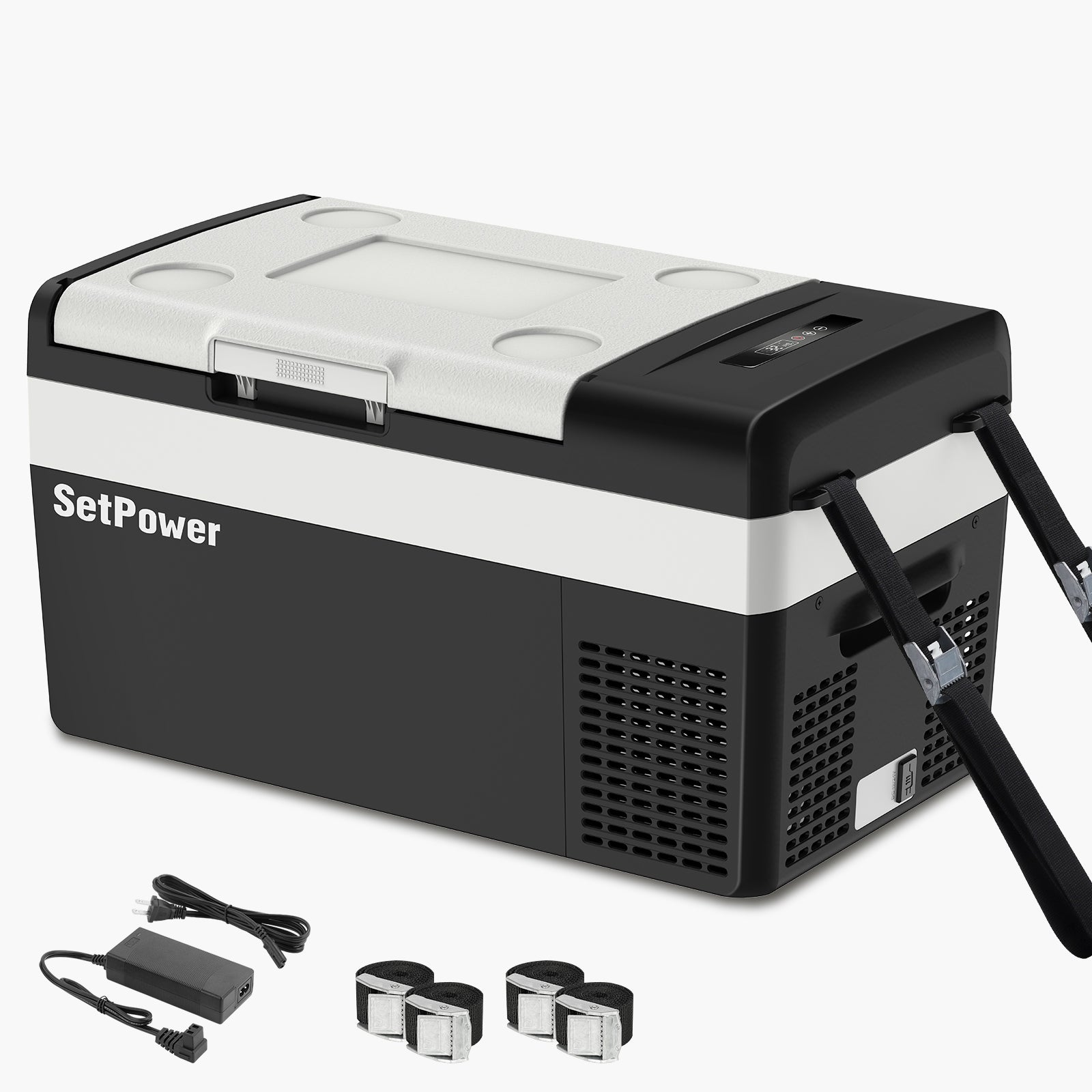 $169 Only | Setpower 21Qt MC20 Black Portable Fridge 12V Refrigerator