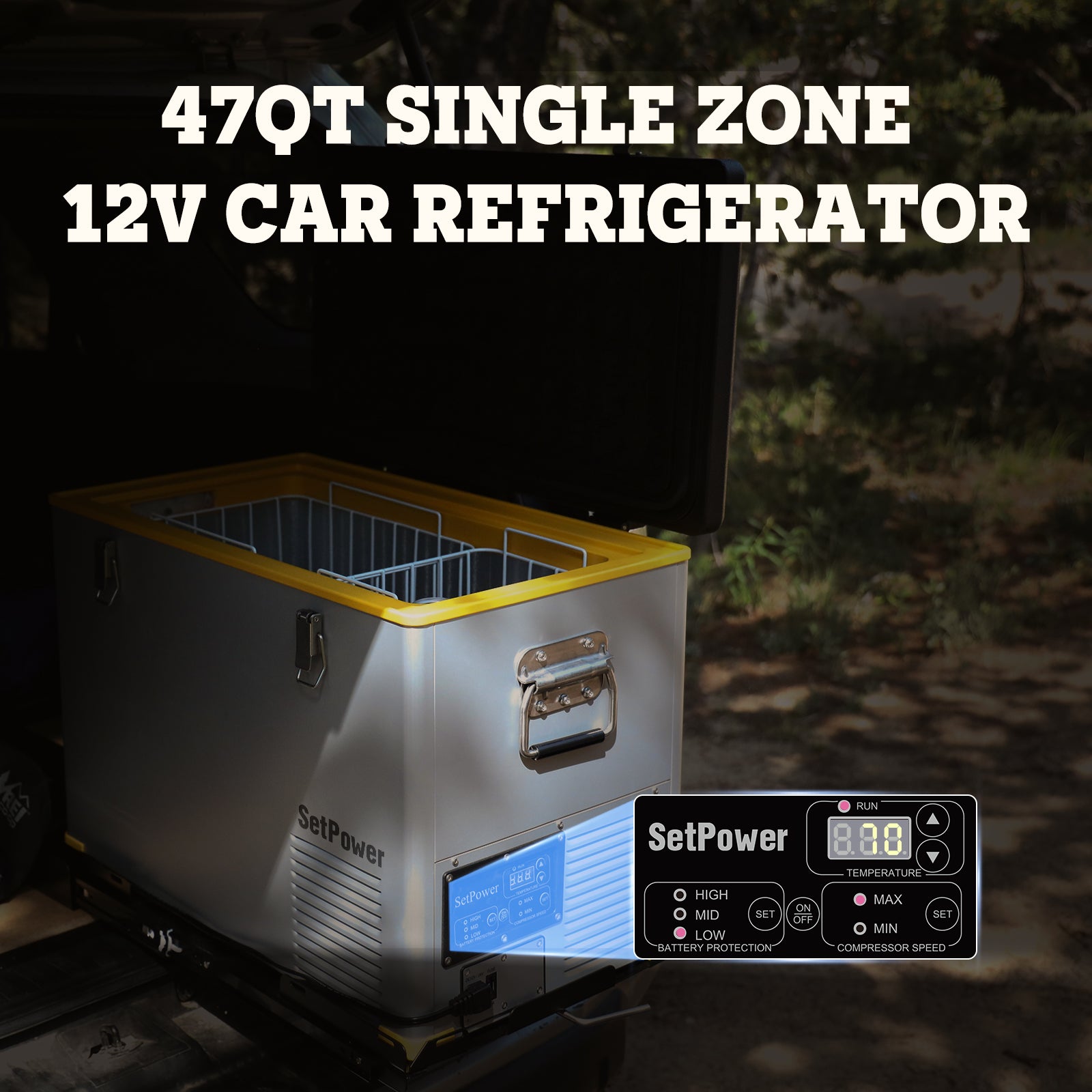 SetPower 47QT RV45S 12v Portable Fridge Freezer For Car – Setpower