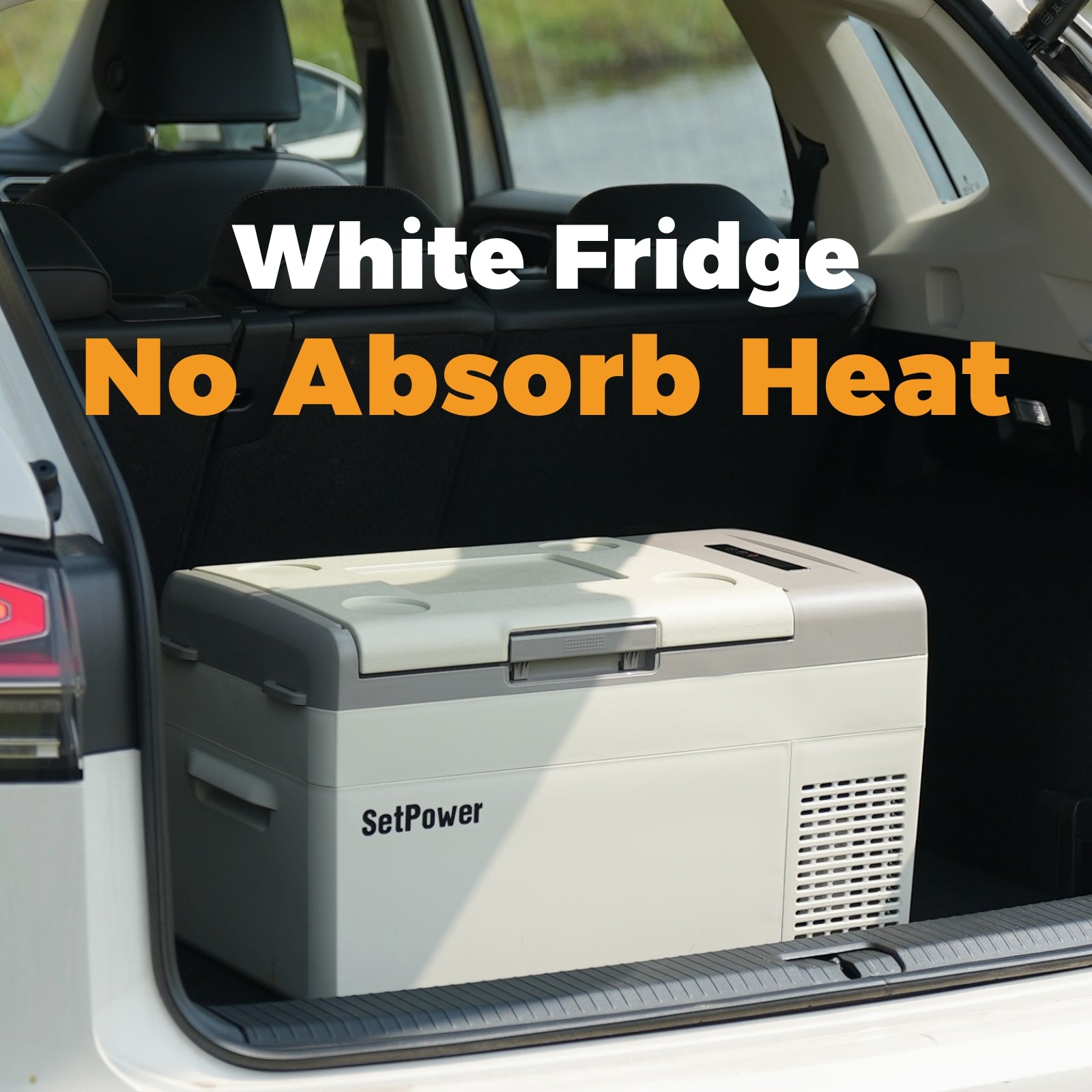 $135 Only | Setpower 15.8Qt MC15 White 12V Refrigerator For Short Trips