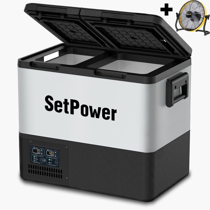 Bundle Offer | Setpower 37/47.6/58Qt PT Series Car Refrigerator With Floor Fan