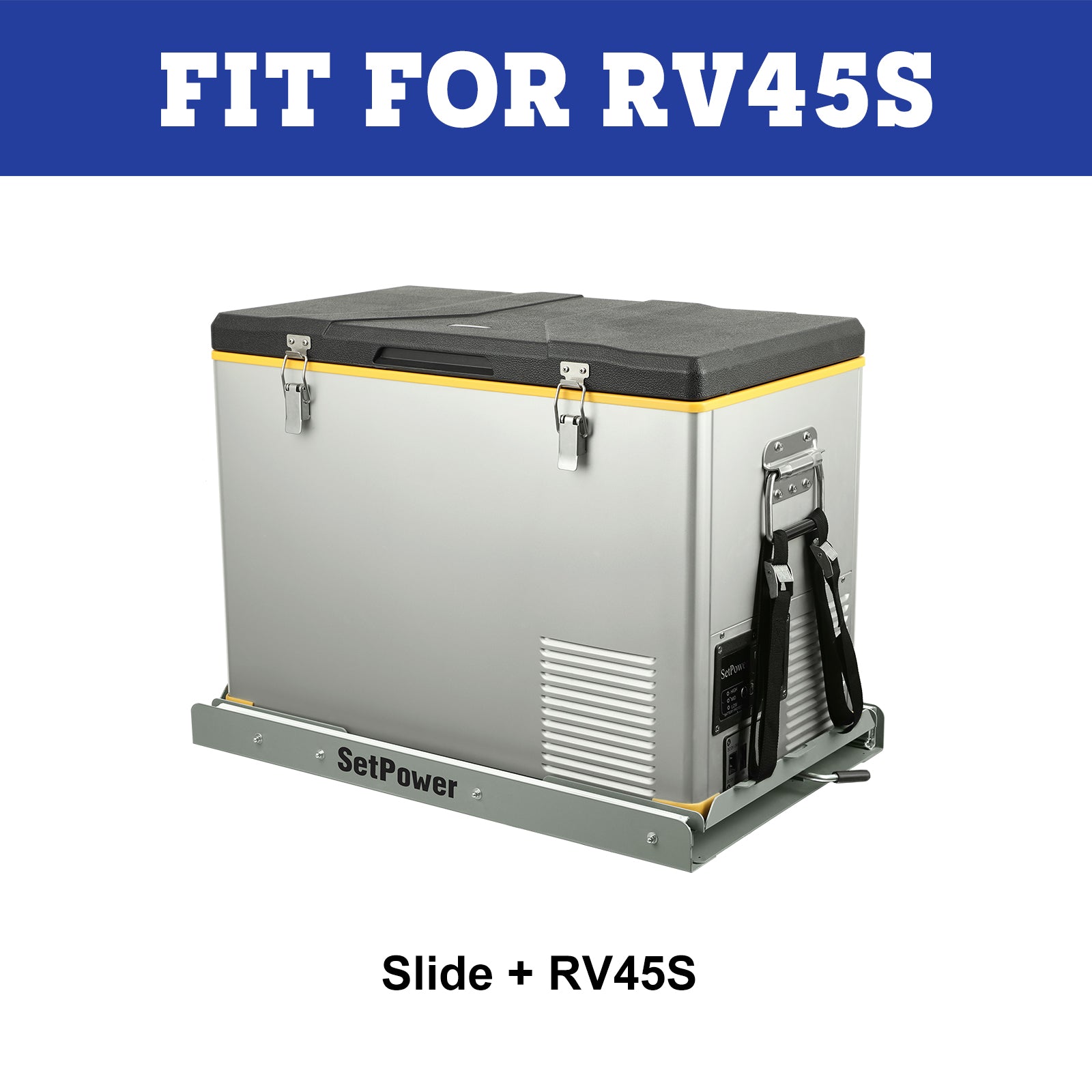 Setpower Slide Mount For RV45 Single Zone/Dual Zone Portable Refrigerator  For Car, 12volt Refrigerator Slide Mount