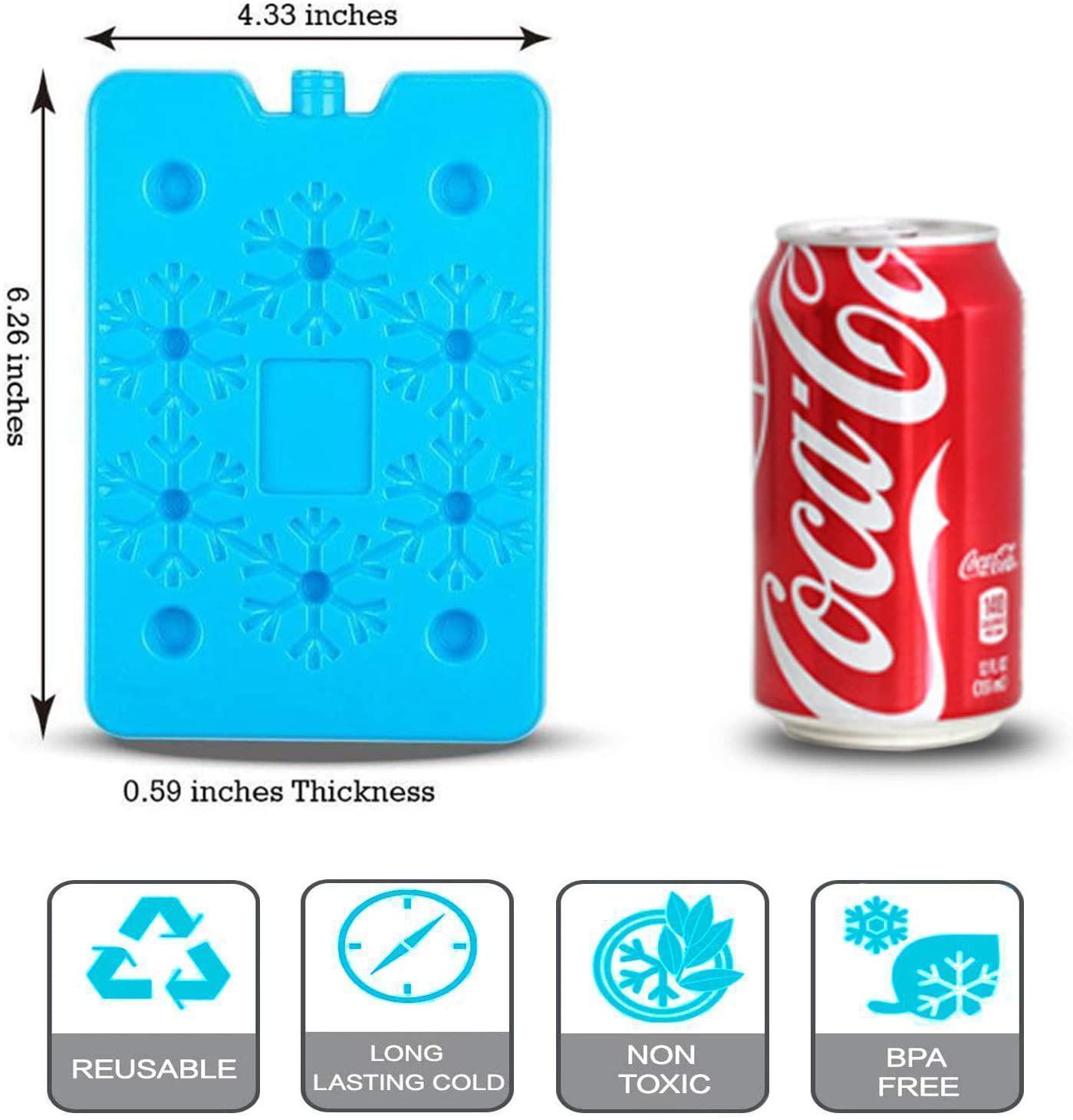Refreezable Cooler Ice Box, 2pcs